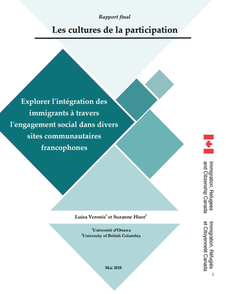 Explorer l intégration des immigrants à travers l engagement social dans divers sites communautaires francophones