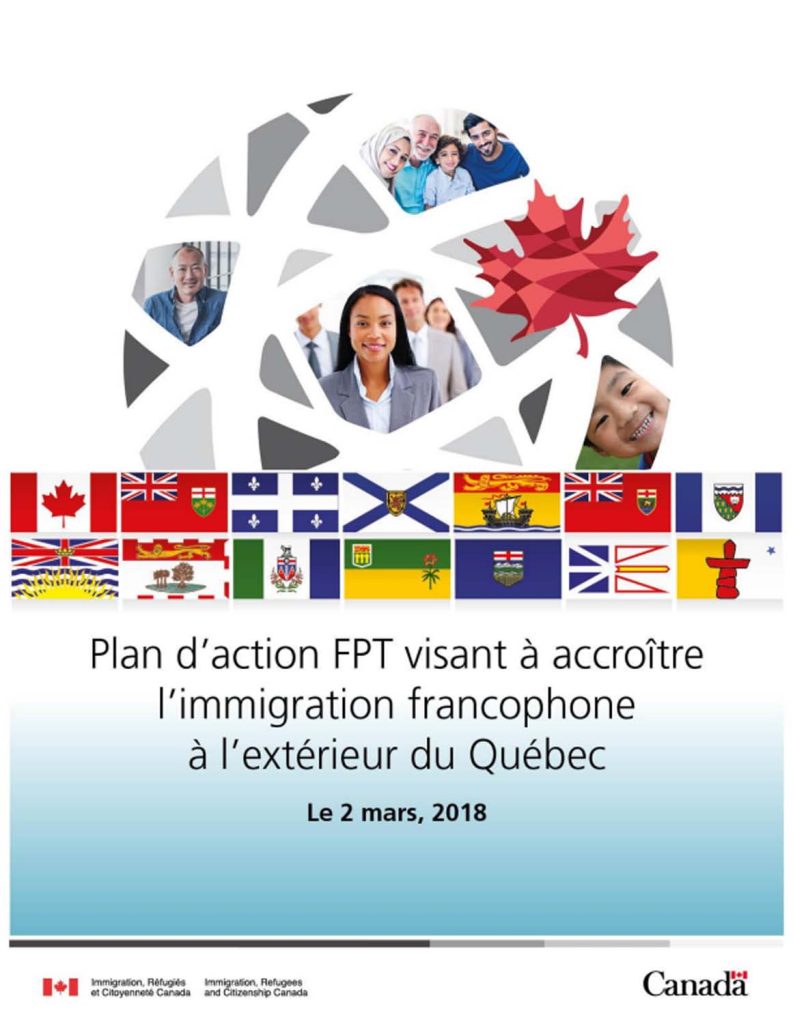 Plan d action FPT visant à accroître l immigration francophone à l extérieur du Québec